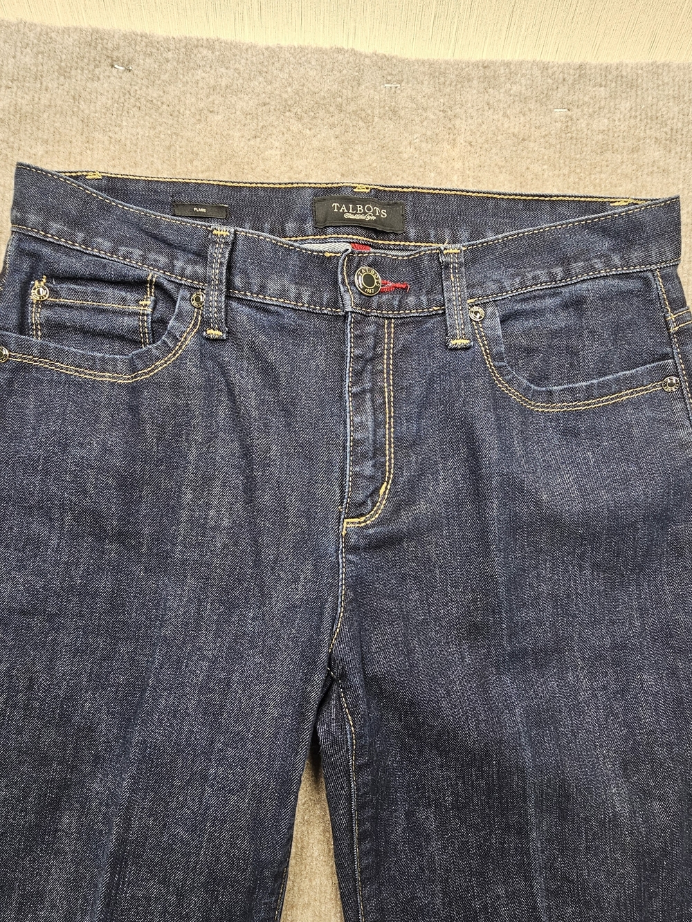 Talbots Y2K Flare Jeans Womens Size 6 Dark Wash Stretch Denim - Picture 2 of 13